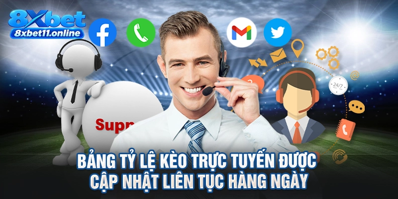 Bảng tỷ lệ kèo trực tuyến được cập nhật liên tục hàng ngày